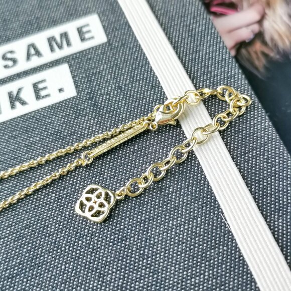 New Gold Kendra Scott Elisa Watercolor Necklace - Picture 3 of 3